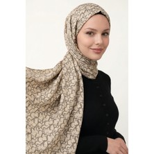 inStyle Şekil Desenli Bej Soft Pamuk Şal