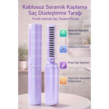 Özbience Kablosuz Seramik Kaplama Saç Düzleştirme Tarağı, Pratik ve Şık Kullanım