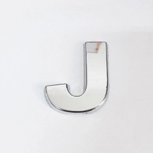 Epilons Mey Ithalat® J Harfi 3,75 cm Krom Yapışkanlı