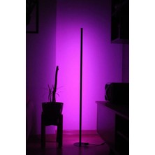 Allians Modern Köşe Dekoratif Lambader, LED Işık Sistemi, 256 Renk, 120 cm