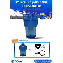 Watermelon Daire Bina Girişi Tek Aşama 5" Su Arıtma Sistemi Içi Boş