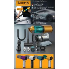 Azurtech Ahv-27 Araç Içi Süpürge 20.000PA Güçlü Vakum ve Üfleme Özelliği Kablosuz Taşınabilir Katlanır