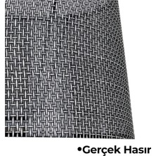 Allians Şık Hasır Siyah Doğal Lambader Şapkası, Tarzınıza Zarif Dokunuş