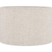 Allians Krem Lambader Başlığı, 30 Cm, Kumaş Silindir Tasarım, Şık ve Konforlu