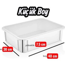 Gastroplast Polipropilen Kırılmaz Pizza Hamur Teknesi ve Kapağı.restoran, Otel, Fırın ve Pizzacılar Için - Dayanıklı Hamur Saklama Teknesiz