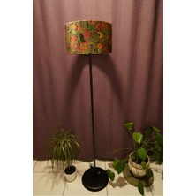 Allians Renkli Baskılı Ayaklı Lambader, Şık ve Modern Dekorasyon Parçası