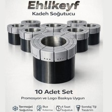 Mottopi 10 Adet Sondaj Karot Elmas Şekilli Ehlikeyf Matkap Ucu Kadeh Soğutucu Reklam Promosyon Logo Qr Kod