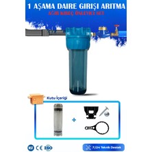 Watermelon Daire Bina Sayaç Girişi 1 Aşama Su Arıtma Sistemi Silifoz Filtreli