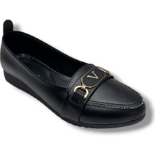 C-Shoes 3008-26 Cilt Taşlı V Toka Anatomik Kadın Babet