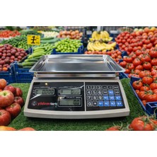 Yıldırım Tartı 30 kg 2026 Bakanlık Onaylı Mühürlü Fiyathesaplamalı Terazi (Çukur Kefeli)