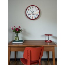 Almira Butik 36 cm Kırmızı Çocuk Odası Duvar Saati