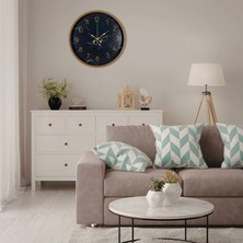 Mey İthalat Mey Ithalat® Kahverengi Mermer Desenli 36 cm Duvar Saati