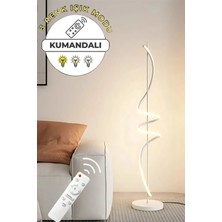 Allians Peri Beyaz 3 Renk Kumandalı Şık Modern Lambader