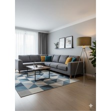 Allians Şık Hasır Başlıklı 110 cm Ayaklı Modern Lambader Işığı