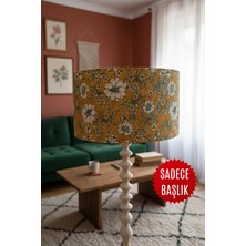 Allians Vintage Hardal Çiçekleri Lambader Başlığı, Şık ve Renkli Aydınlatma