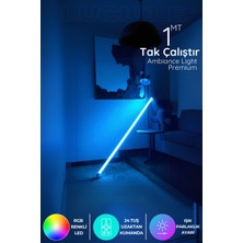 Allians Renkli Rgb LED Şerit Tube Light Uzaktan Kumandalı Aydınlatma Lambası