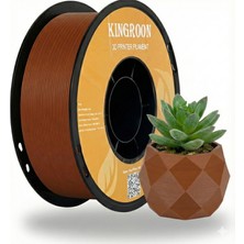 Kingroon Pla Filament - Doğal Kahverengi - 1 kg - Düğümsüz Sarım & Ahşap Tonu