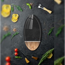 Decorita Cam Pide - Peynir - Sunum Tabağı | Noxwood | 35CM x 17,5cm