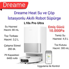 Dreame L10S Ultra Gen 2 Çöp Istasyonlu Akıllı Robot Süpürge + Xiaomi  Akıllı Saat Hediye