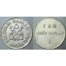 Banknoting Denizcilik Bankası T.a.o. Şehir Hatları Işletmesi Jetonu 24 Mm.