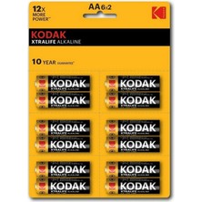 12 Adet Alkalin Kalem Pil: Kodak Xtralife ile Uzun Süreli Enerji