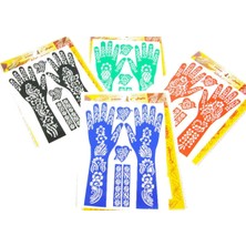 Özbience Kına Tasarımı Kalıbı A4 Boyutunda, El Işleri ve Davetler Için Uygun