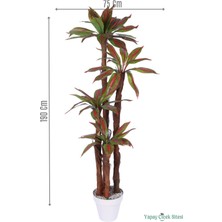 Yapay Çiçek Sitesi 4 Gövdeli Yapay Botanik Ağaç 190 cm Model 2