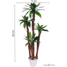 Yapay Çiçek Sitesi 4 Gövdeli Yapay Botanik Ağaç 190 cm Model 8