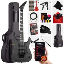 Maxword Grade Gray Rosewood Klavye HH Floyde Rose Elektro Gitar