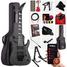 Maxword Grade-St Gray Rosewood Klavye HH Floyde Rose Elektro Gitar