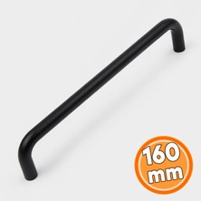 Nzb Mobilya Kulpu 160 mm Çekmece Dolap Kapak Kulpu Modern Tasarım Mutfak Banyo Kulpu Mat Siyah