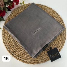 Lop'res Soft Pamuklu Eşarp Gri LDNA0515