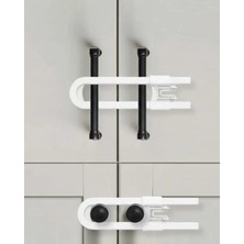 DS LLC 4 Adet Dolap ve Kapak Emniyet Kilidi Evde Güvenli Kullanım Için DSLLC4-2356Y