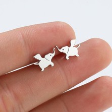 🌙 Midnight Shine – Flying Elephant Earrings 🐘✨