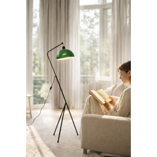 Allians Modern Tripod Lambader, Metal Retro Yeşil, Şık ve Zarif Aydınlatma Parçası