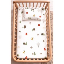 Suvay %100 Pamuk Lastikli Bebek Çarşafı | Park Yatak 60X120 70X110 70X120 Uyumlu