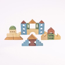Bilge Toys Şehir Blokları Denge Seti Ahşap Mimari Bloklar