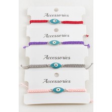 SiHako Oval Nazar Makrome Örgülü Bileklik