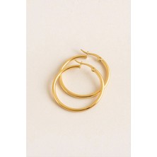 SiHako Halka Lüks Çelik Küpe 3 cm