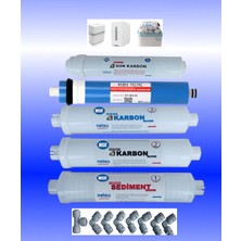 Netsu -Nsf li-İhlas Aura Cebilon silver-Platinum-Plus uyumlu ve Kapalı Kasa  su arıtma filtresi,5 li Filtre seti-