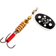 Alabalık Turna Döner Olta Kaşık - Ilba Tondo 28732 - Siyah/beyaz - No:2