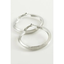 SiHako Salkım Desenli Halka Küpe 6 cm