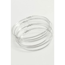 SiHako Noktalı Metal Halka Küpe 6 Adet