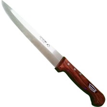 18 cm Kurban Bıçağı - Ahşap Gül Sap ile Rahat Kullanım