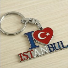 SiHako Istanbul Yazılı Metal Anahtarlık