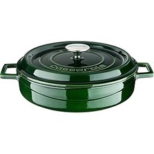 SHC4200 Lava Metal Serisi - Döküm Çok Amaçlı Tencere, Yuvarlak, 28 Cm, Majolik Yeşil