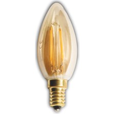 10 Adet Cata Ct 4280 LED Rustik Ampul 4W Amber Işık  E14 Duy