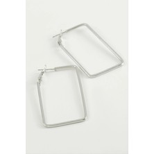 SiHako Dikdörtgen Halka Küpe 5 cm