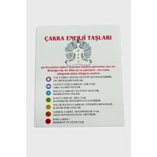 SiHako 3'lü Çakra Enerji Taşları Bileklik Kartı