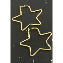 SiHako Yıldız Küpe 6 cm